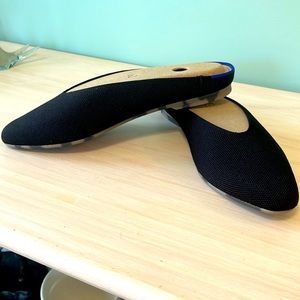 Rothy's, NWOT, Black, style Almond Demi, mule type, Sz 9
